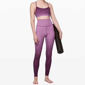 Lululemon align pant 28” size 10 spray ombre purple high waist leggings